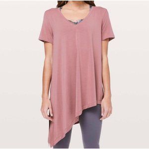 Lululemon Asymmetrical Mauve Modal Tee